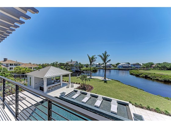 Amazing views from the oversized balcony/lanai area - Single Family Home for sale at 602 Regatta Way, Bradenton, FL 34208 - MLS Number is A4499642