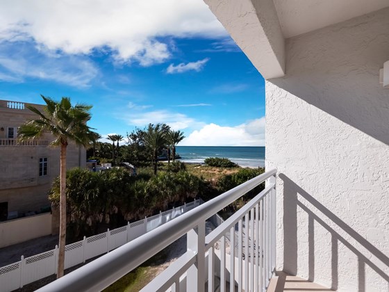 Kitchen/Guest room balcony and view - Condo for sale at 1001 Point Of Rocks Rd #411, Sarasota, FL 34242 - MLS Number is A4517478