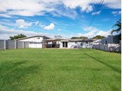 Look at this back yard! Fully fenced with 6' vinyl fencing. - Single Family Home for sale at 3070 Hatton St, Sarasota, FL 34237 - MLS Number is A4518301
