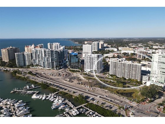 Incredible views of the Marina, the Ringling Bridge and over to Longboat Key. - Condo for sale at 1255 N Gulfstream Ave #503, Sarasota, FL 34236 - MLS Number is A4519355