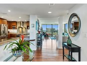 As  you enter the foyer, the panoramic views of the water draw you to the sliding doors. - Condo for sale at 1255 N Gulfstream Ave #503, Sarasota, FL 34236 - MLS Number is A4519355